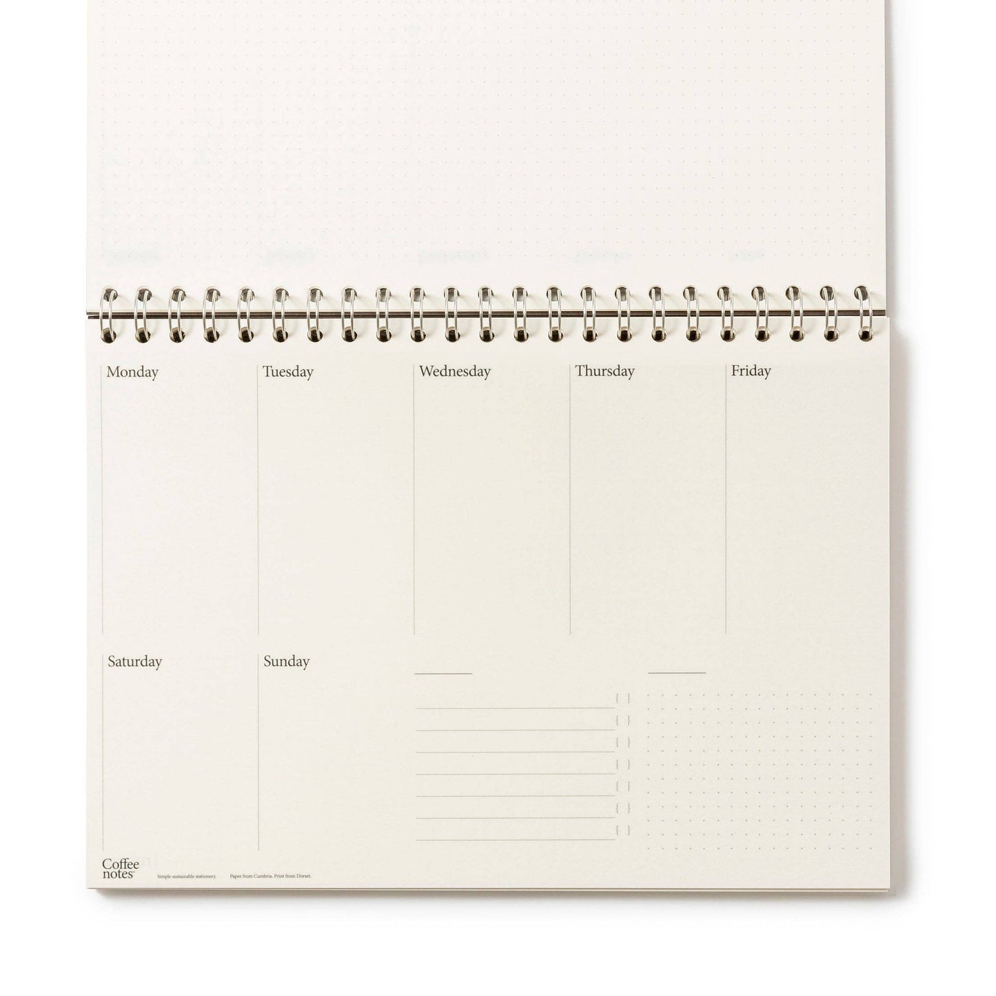 Coffeenotes Weekly Planner