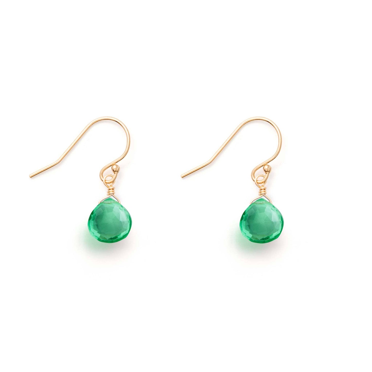 Seafoam Green Quartz Isla Drop Earrings