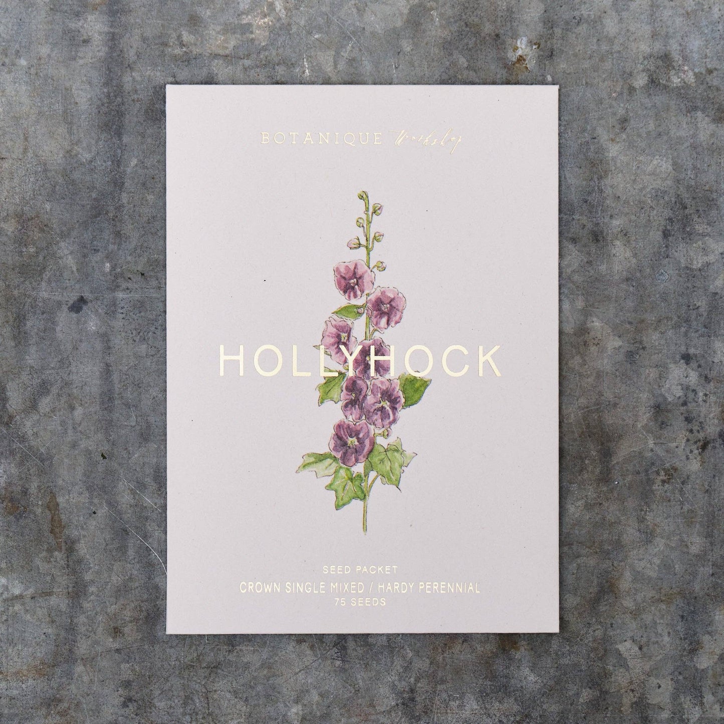 Hollyhock Seed Packet