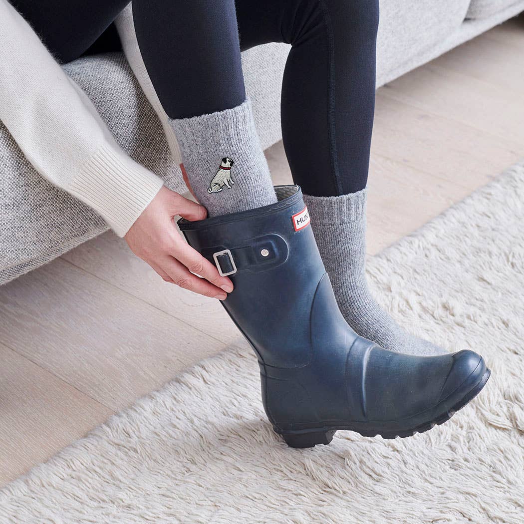Dog Walking Socks - Pug