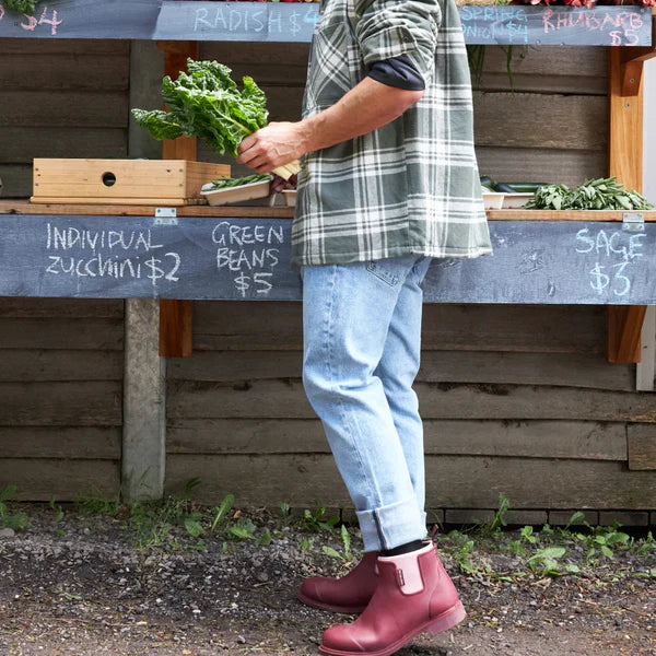 Merry People Bobbi Boot Beetroot & Light Pink