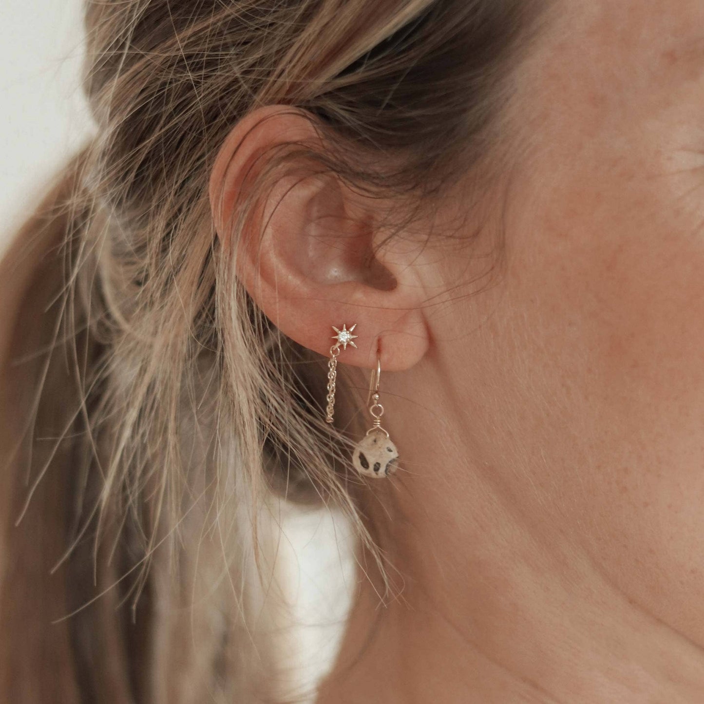 Leopard Jasper Isla Drop Earring