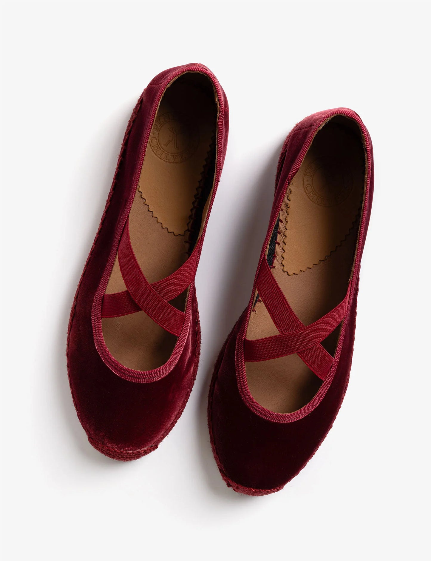Penelope Chilvers Chico Velvet Espadrille - Navy
