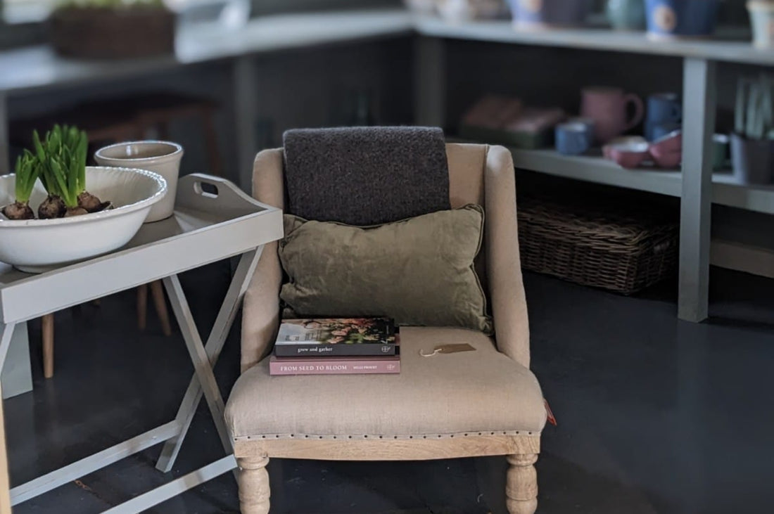 Pod & Pip's mini makeover, featuring the freshly painted floors, furniture, and beautiful new products. 