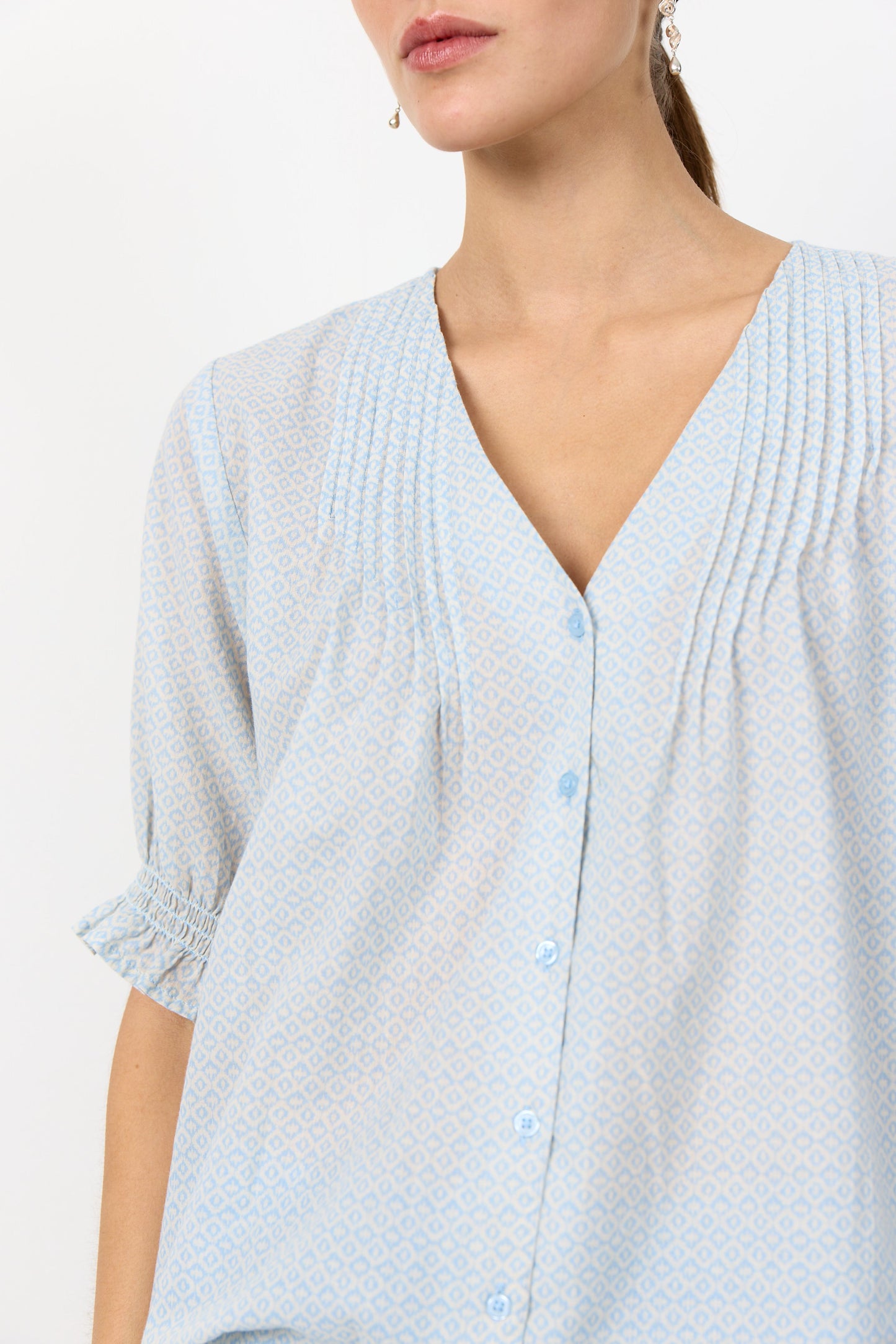 Levetē Room Palma Blouse - Light Blue