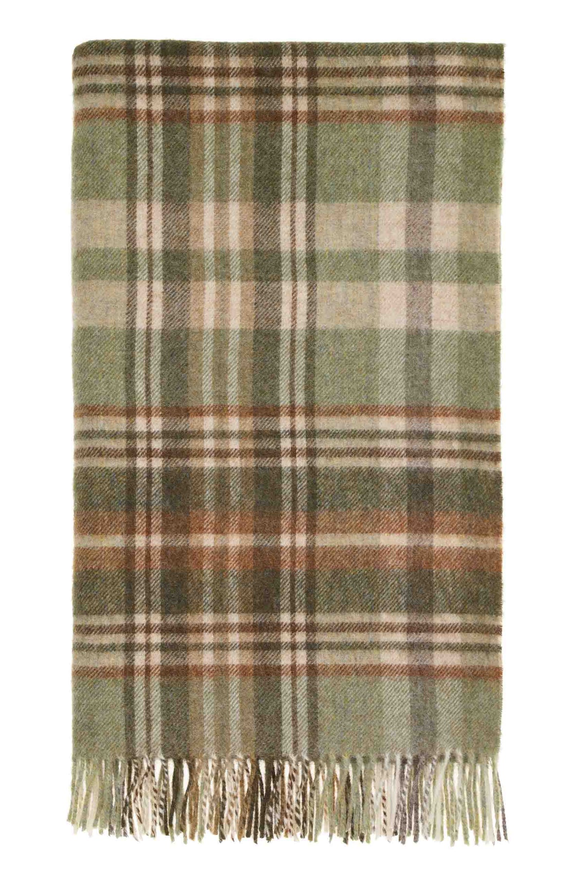 Glen Coe Pure Wool Throw Sage