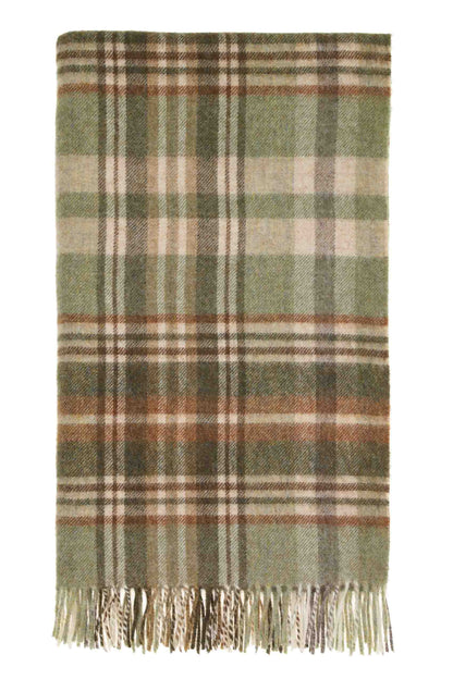 Glen Coe Pure Wool Throw Sage