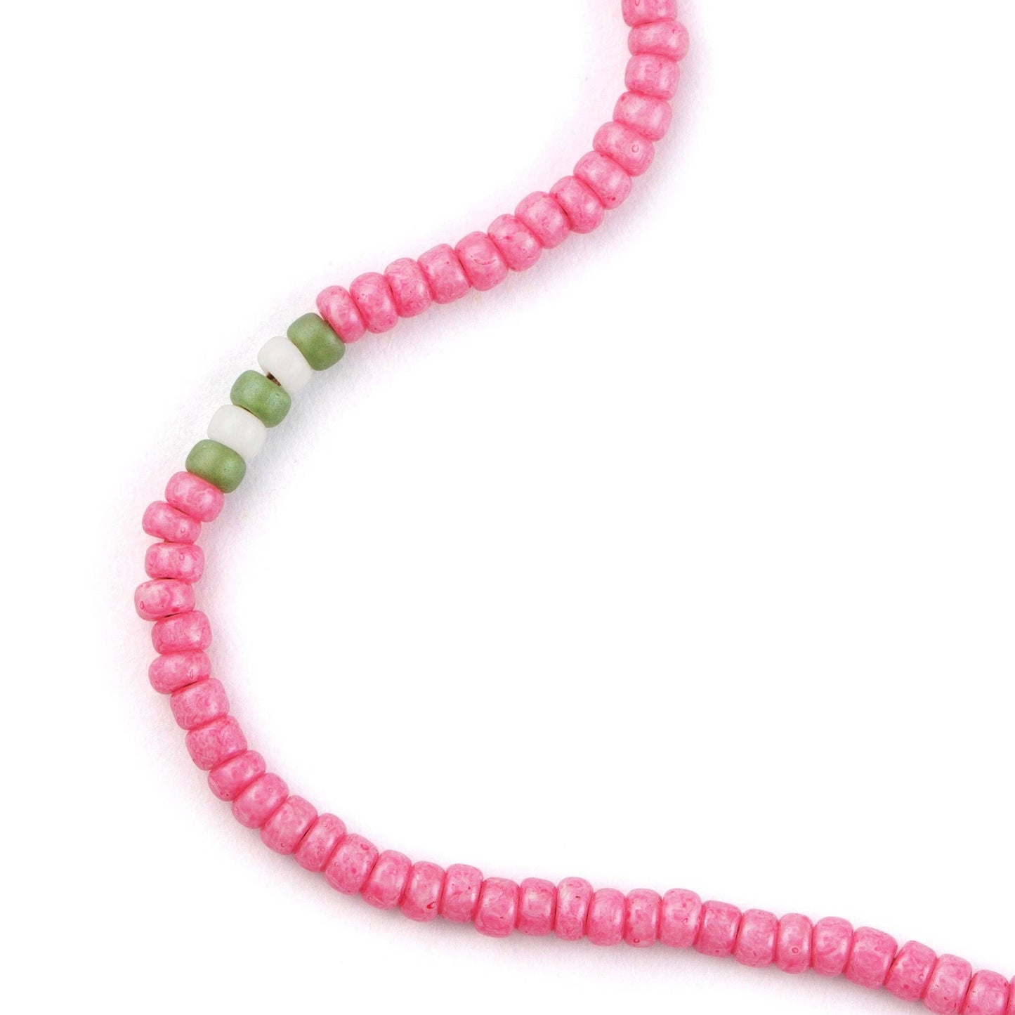 Watermelon Pink Beaded Bracelet
