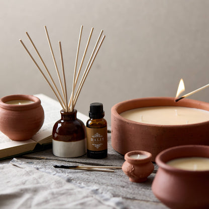 Coconut Scented 3 Wick Terracotta Candle
