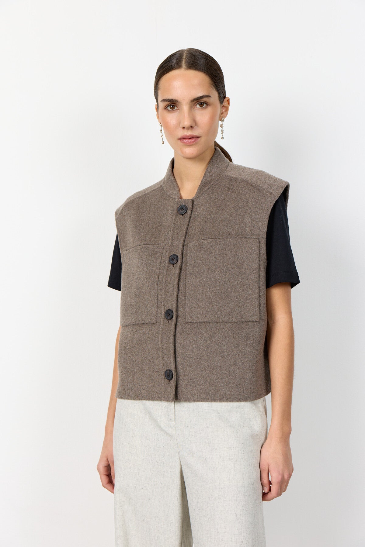 Levetē Room Owa Waistcoat - Camel