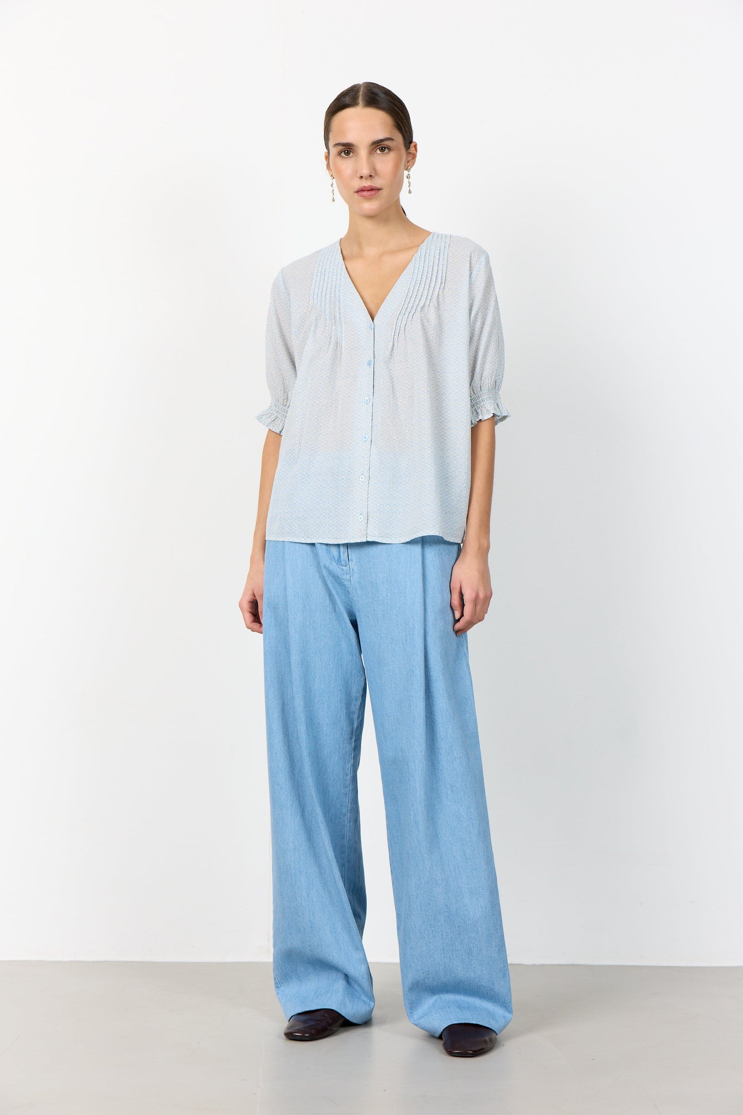 Levetē Room Palma Blouse - Light Blue