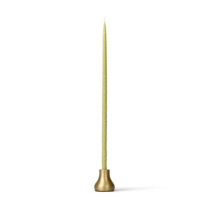 Thin Taper Candleholders in Old Gold - Set of 6