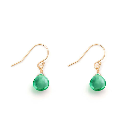 Seafoam Green Quartz Isla Drop Earrings