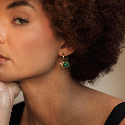 Seafoam Green Quartz Isla Drop Earrings