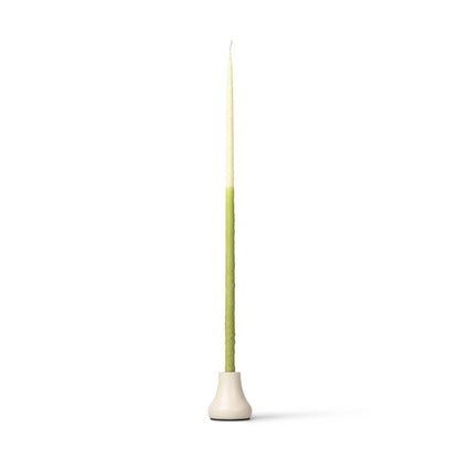 Thin Taper Candleholder in Pearl White - Set of 6