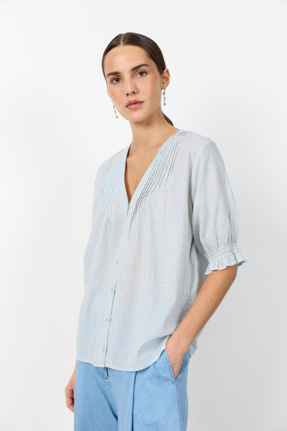Levetē Room Palma Blouse - Light Blue