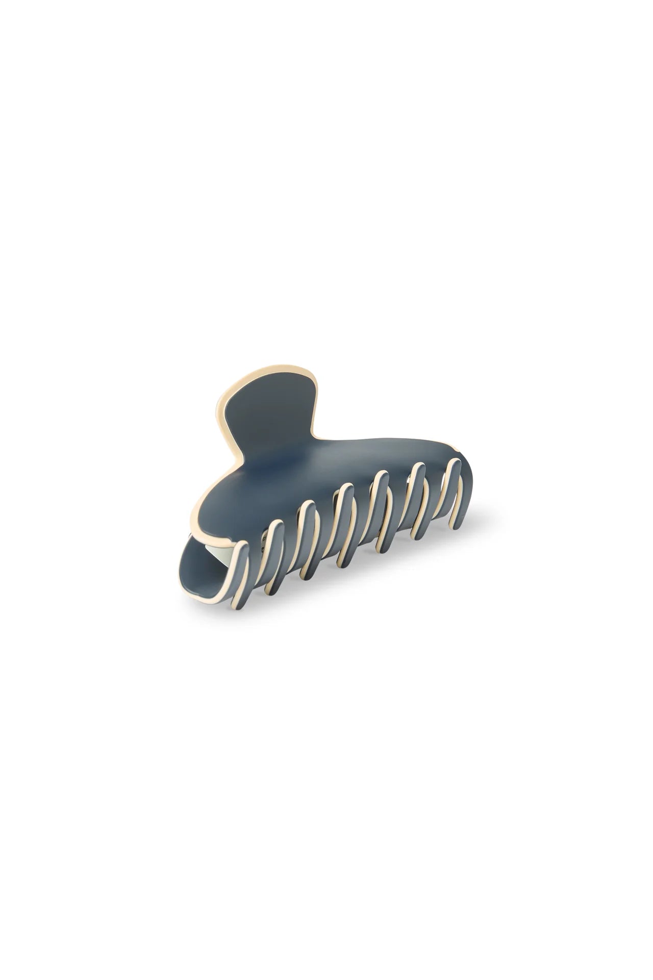 Navy and Cream Hair Claw