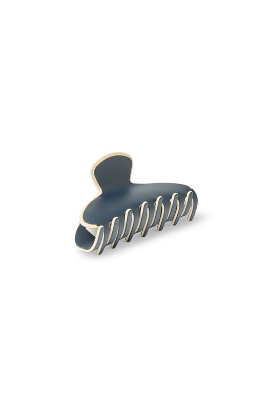 Navy and Cream Hair Claw