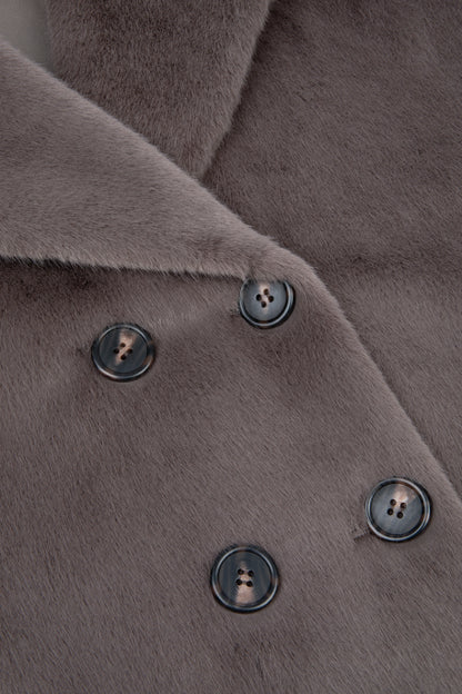 Faux Fur Kelly Trench Coat