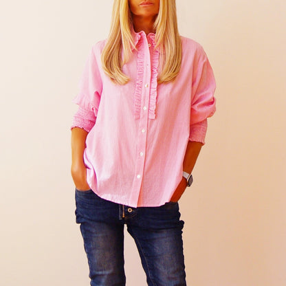 Ella Shirt Pink & White Gingham