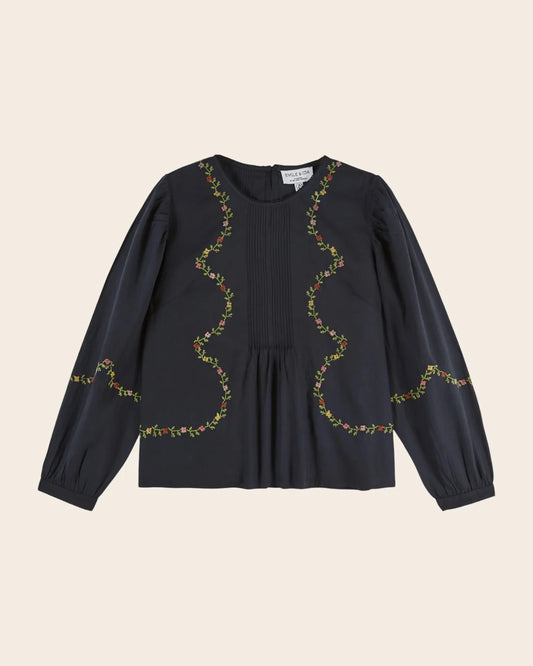 Emile & Ida Estelle Blouse Carbon