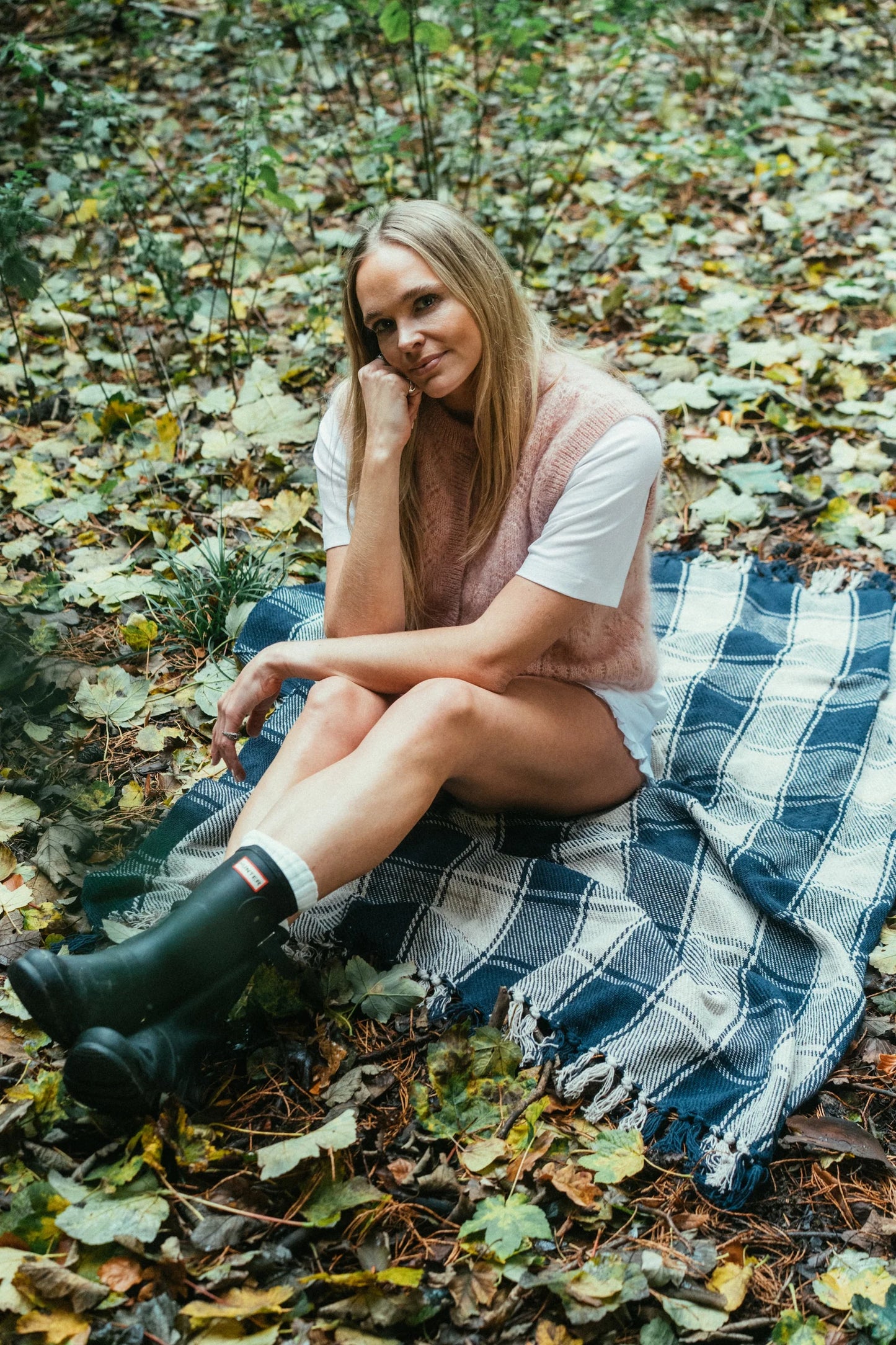 Afternoon Pointelle Vest - Peony