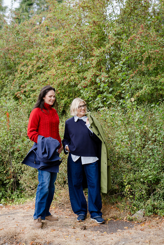 Pod & Pip Cable Knit Jumper Ruby Red