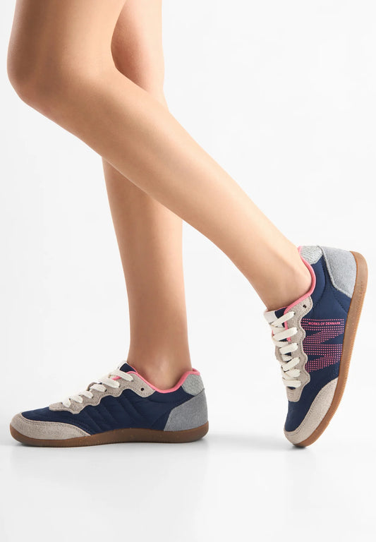 Woden Nanna Navy Multi Sneaker