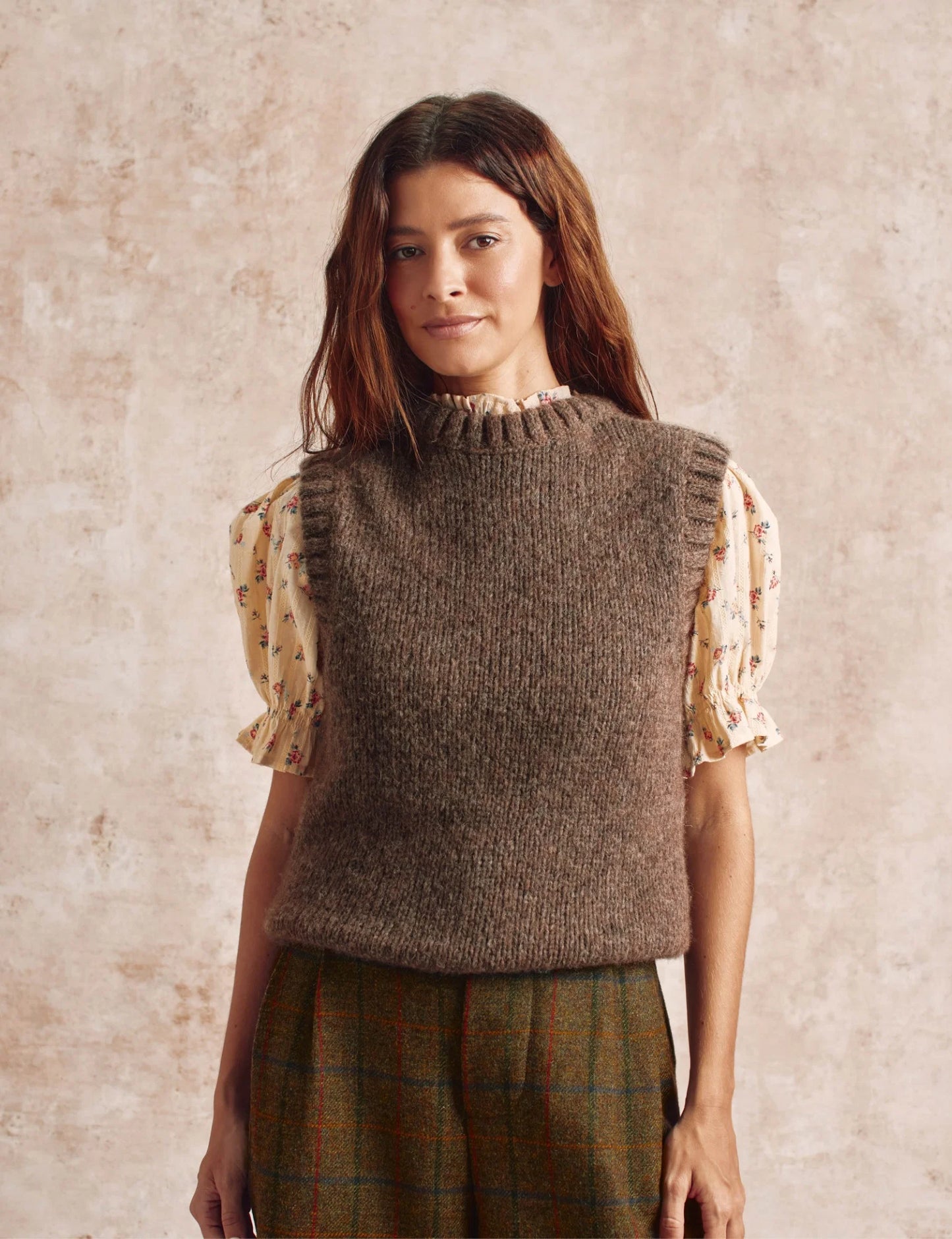 Knitted Tank Taupe