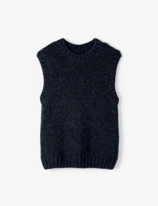Knitted Tank Navy