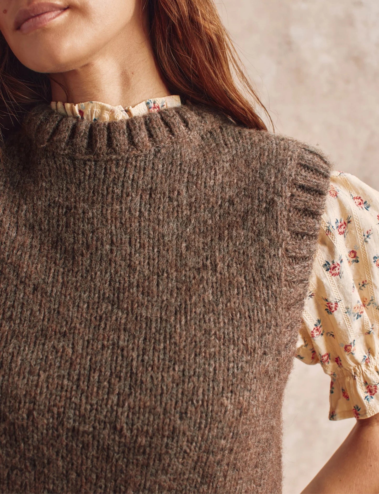 Knitted Tank Taupe