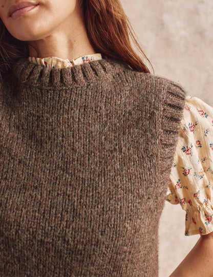 Knitted Tank Taupe