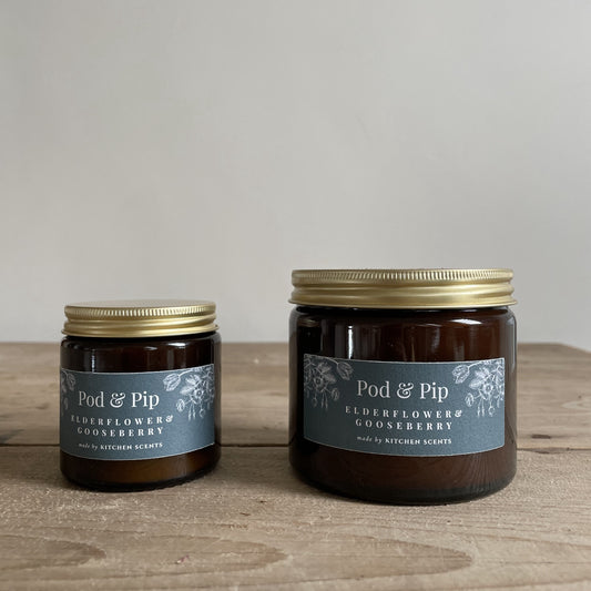 Pod & Pip Candle Elderflower & Gooseberry