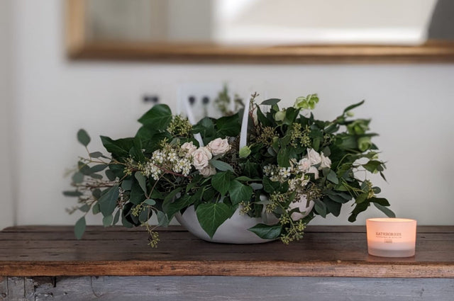 A beautiful floral display, crafted in the Pod & Pip studio