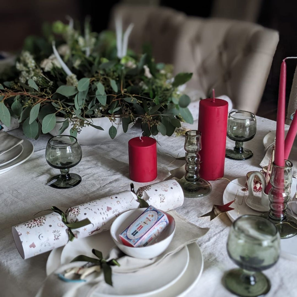 Pod & Pip's display on Christmas crackers, Christmas Gifts and Christmas Table items
