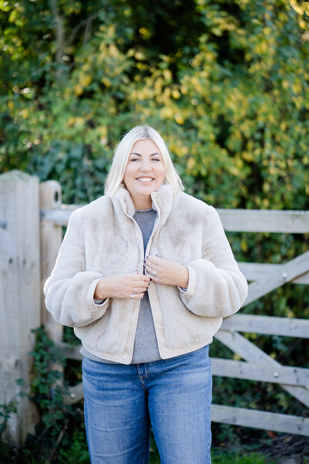 Faux Fur Bomber Jacket