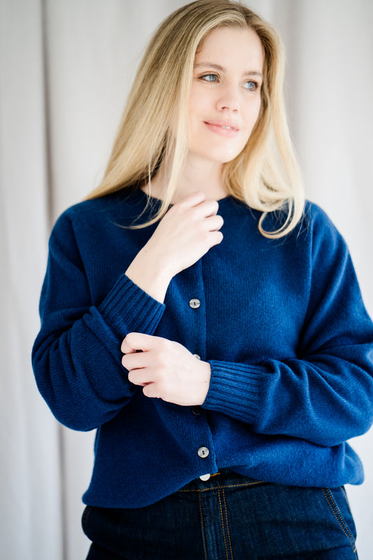 Button Cardigan Navy