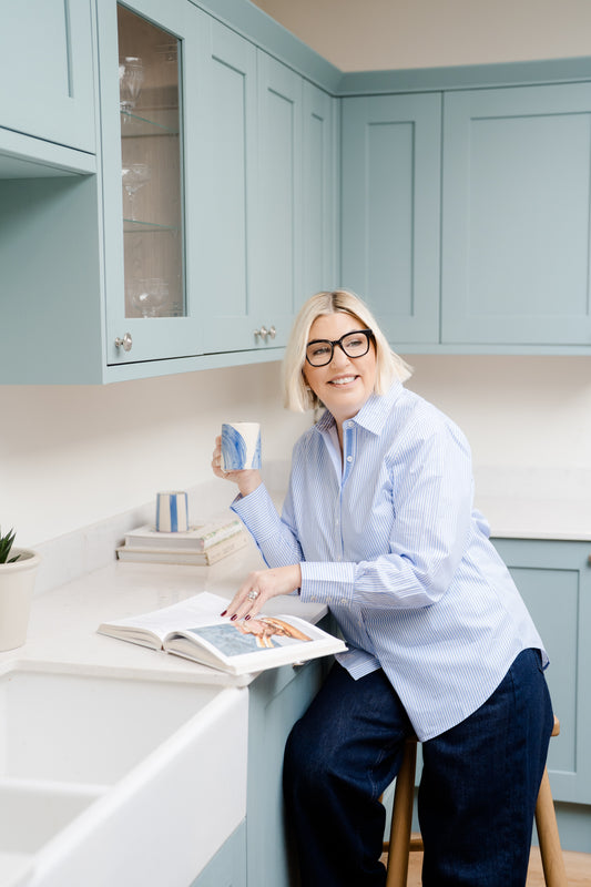 Riley Pale Blue & White Stripe Shirt