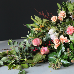 A photograph featuring Pod & Pip's funeral flower arrangements