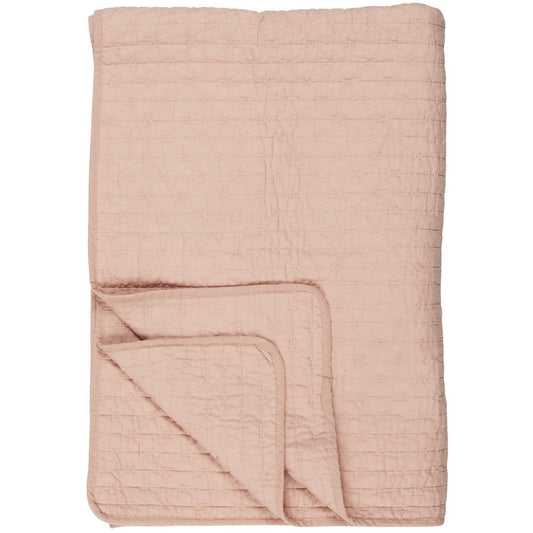 Quilt Light Pink with Cross Stitch