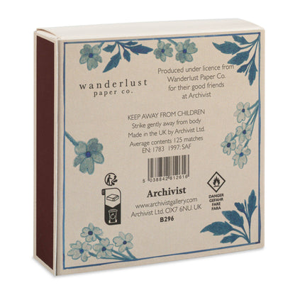 Blue Floral | Square Matchboxes