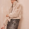 Faux Fur Bomber Jacket