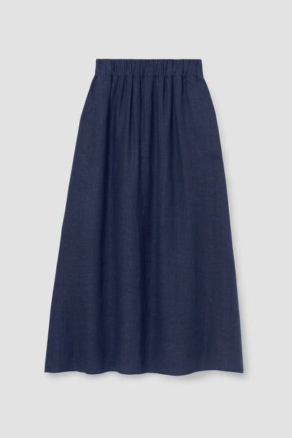 Beaumont Organic Lyla-May Linen Skirt - Midnight