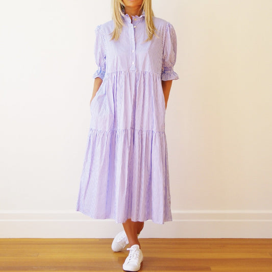 Lottie Blue Azure Stripe Dress