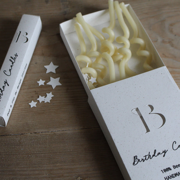 Beeswax Twisted Birthday Candles