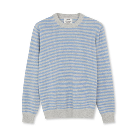 Mads Norgaard Kasey Sweater Blue Stripe