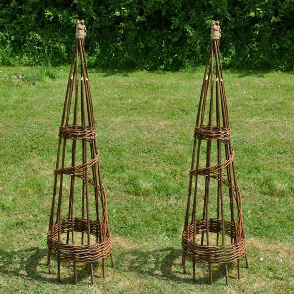 An example of the willow supports that will be made at the Willow Plant Support Workshop, hosted by Pod & Pip.